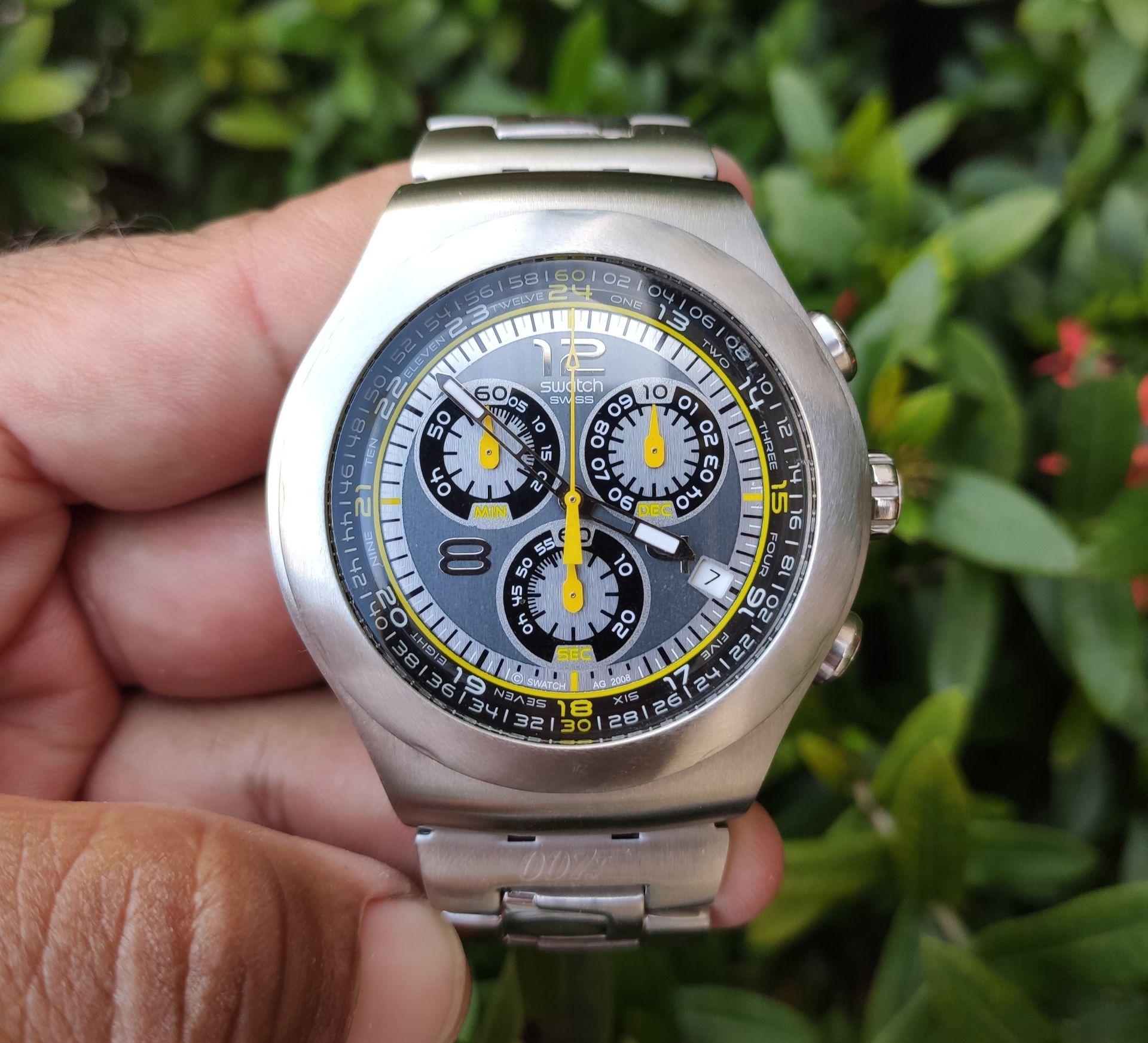 SWATCH 007 SÉRIE PRATA 