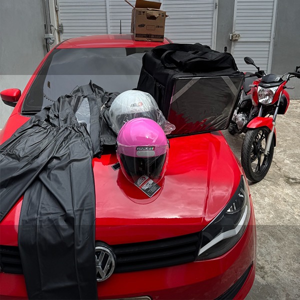 KIT TRABALHADOR - 1 GOL + 1 MOTO HONDA FAN + 1 BAG + 2 CAPACETES - AUTORIZADO E FISCALIZADO PELA LOTEP - AUTORIZAÇÃO:  LTP-PRC-2025/00791
