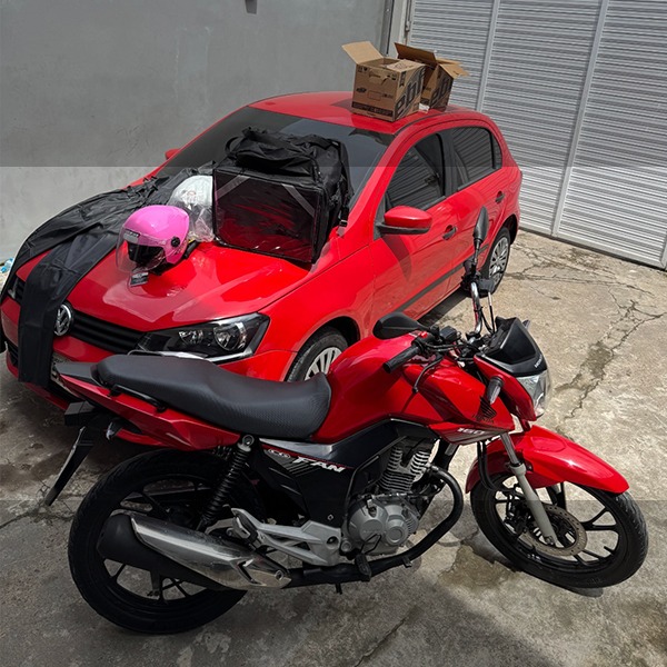 KIT TRABALHADOR - 1 GOL + 1 MOTO HONDA FAN + 1 BAG + 2 CAPACETES - AUTORIZADO E FISCALIZADO PELA LOTEP - AUTORIZAÇÃO:  LTP-PRC-2025/00791