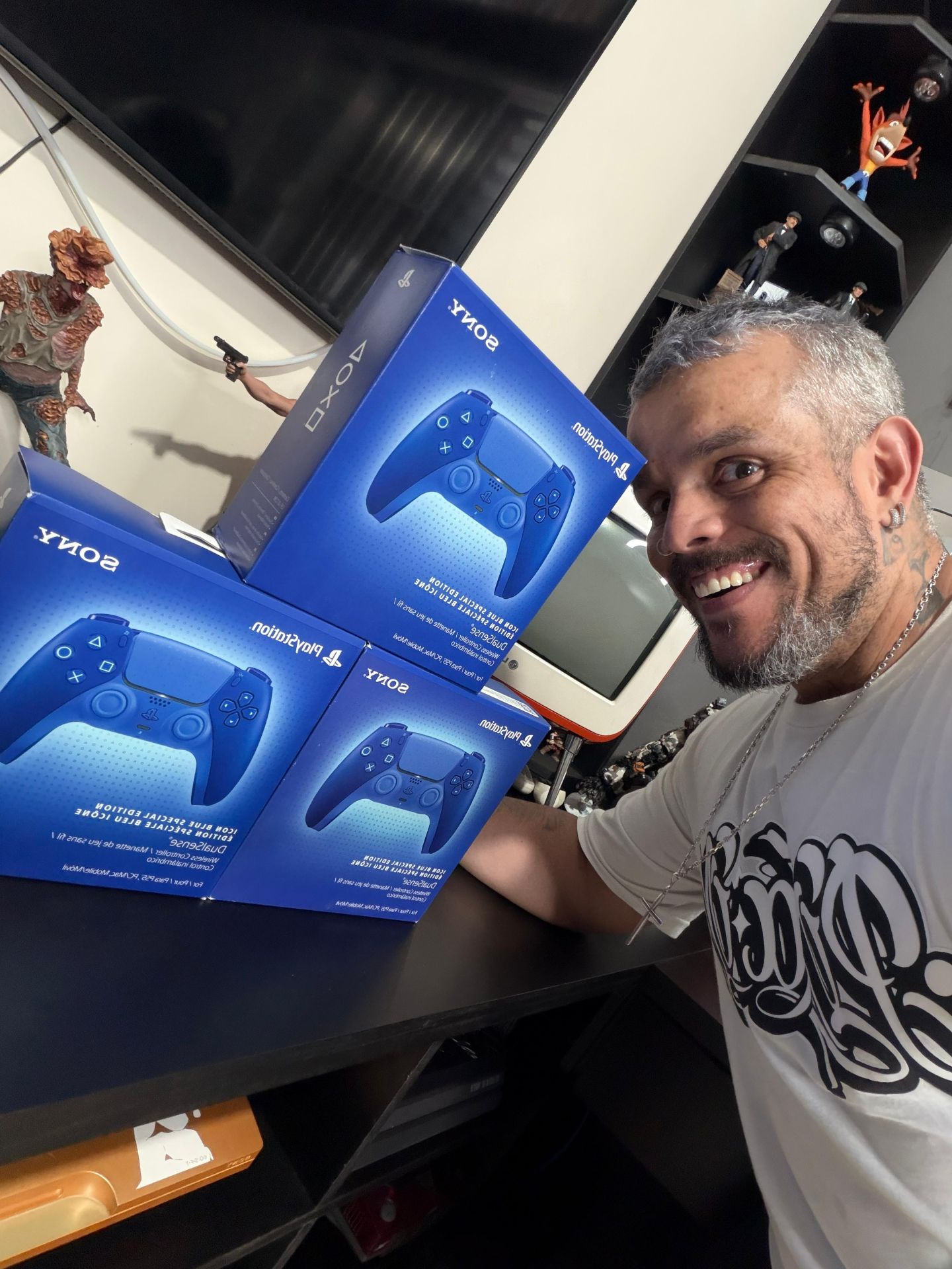 CONTROLE ICON BLUE LACRADO - 3 GANHADORES 