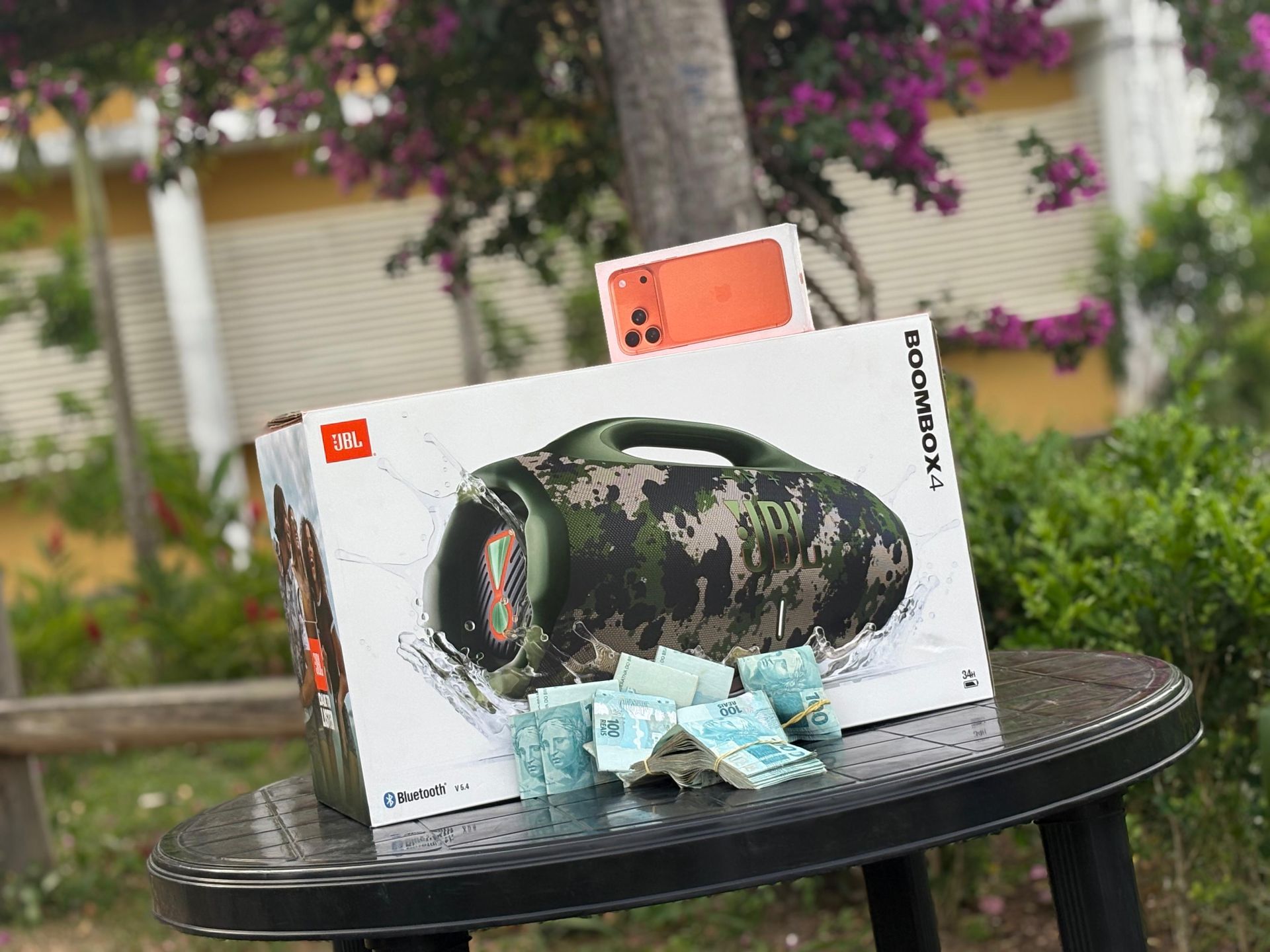 CENTENA : IPHONE 17 PRO MAX  + JBL BOOMBOX 4 OU 15.000,00 MIL SORTEIO 21 DE MARÇO